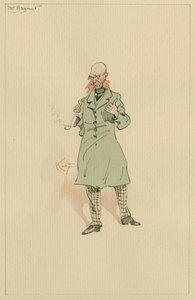 バネット氏、1920年代（ペンとインク、紙にトイレ付き） 作： Joseph Clayton Clarke